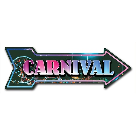 Carnival Arrow Decal Funny Home Decor 24in Wide